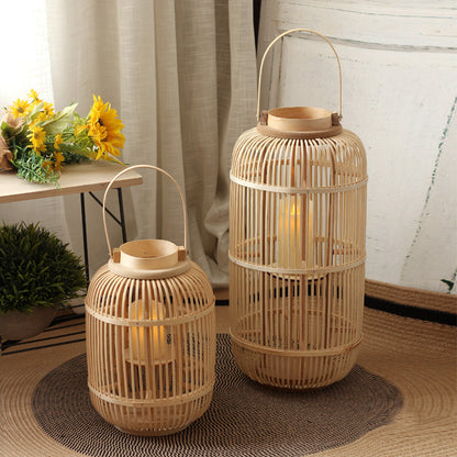Dekorative Laterne aus Rattan Brehn