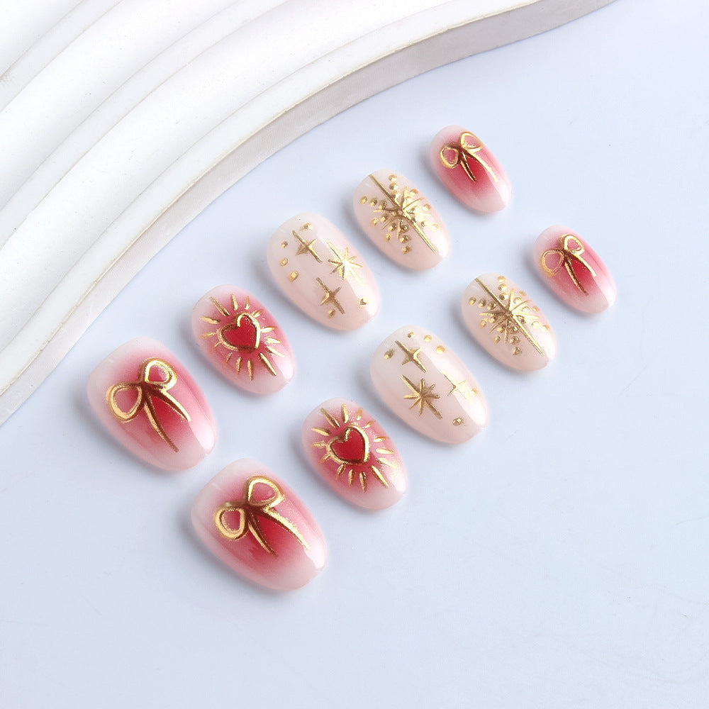 Herz-verziertes Nagelkunstset Brehn