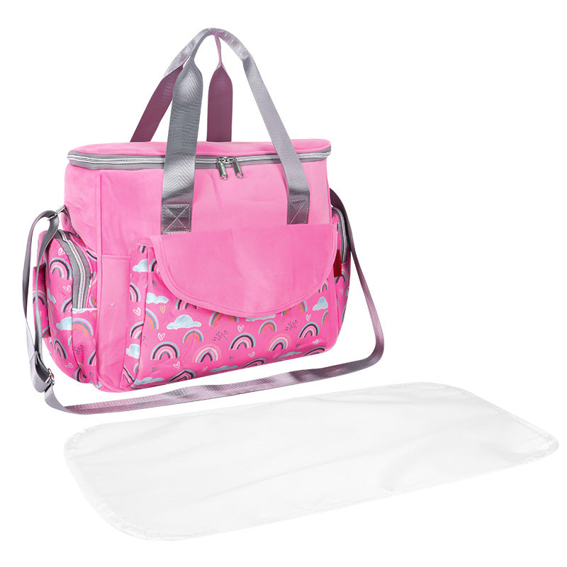 Wickeltasche mit Organisierten Fächern und Abnehmbarem Wickelunterlage Brehn