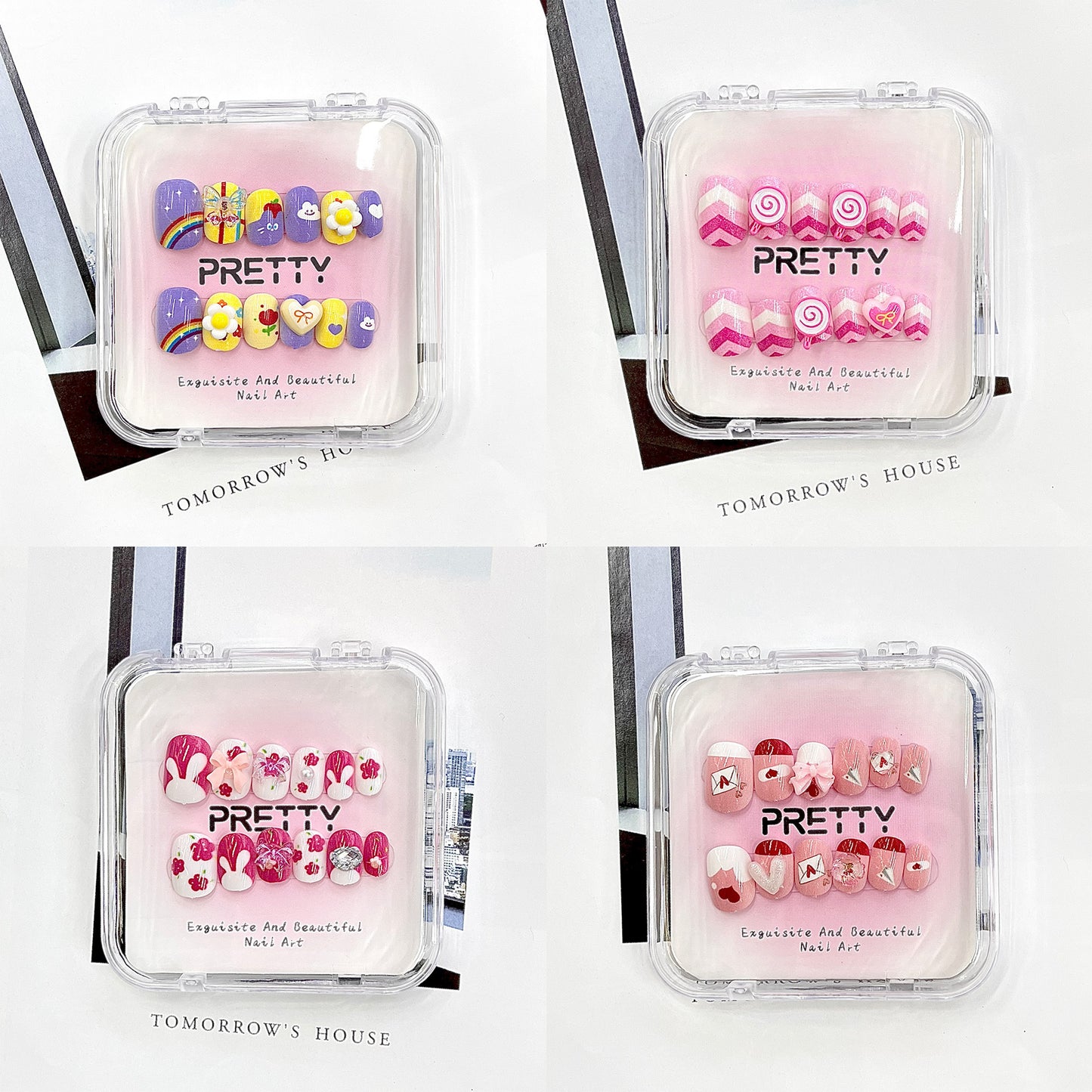 Dekoratives Press-On Nagelset Brehn
