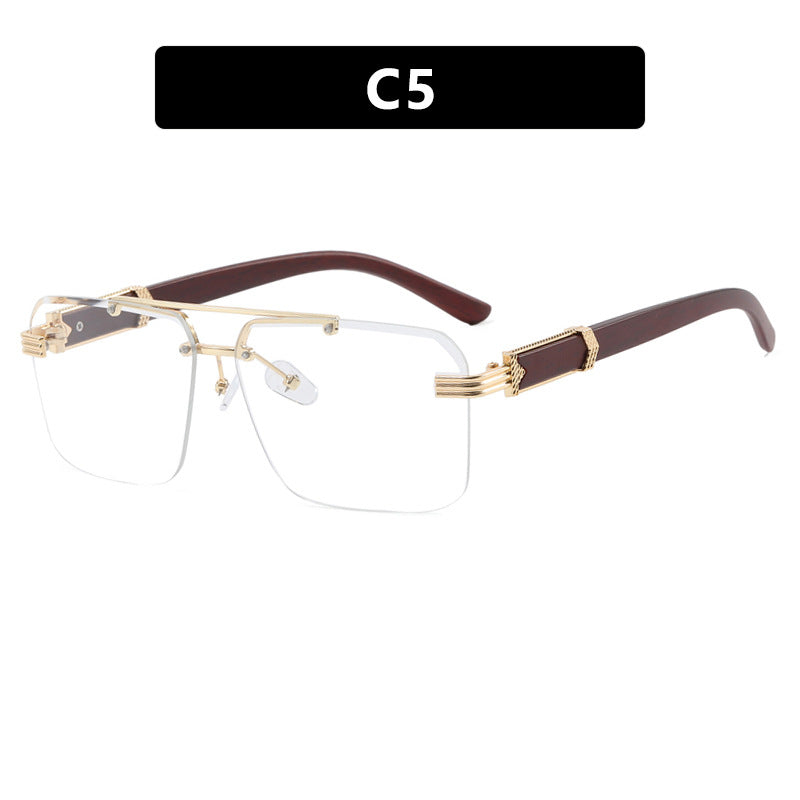 Damen geometrische Oversized-Sonnenbrille mit trendigem Design und luxuriösen Akzenten Brehn