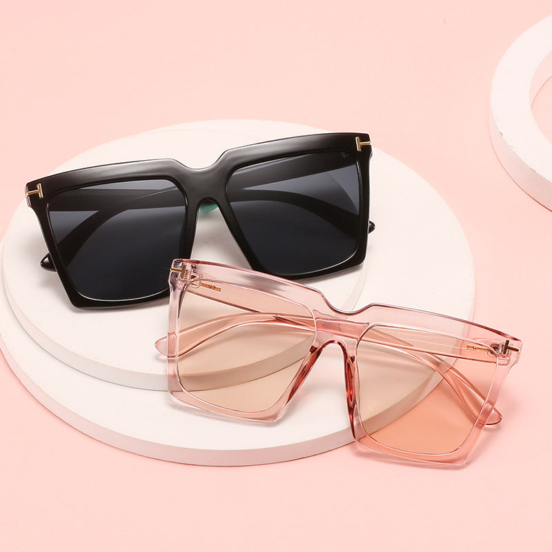 Damen oversized quadratische Sonnenbrille mit luxuriösen Akzenten Brehn