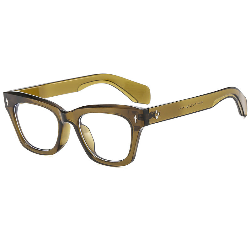 Damen Cat-Eye Sonnenbrille mit modernem, transparentem Rahmen und UV-Schutz Brehn
