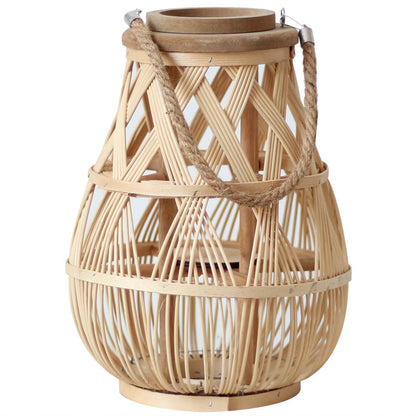 Handgefertigte Rattanlaterne Brehn