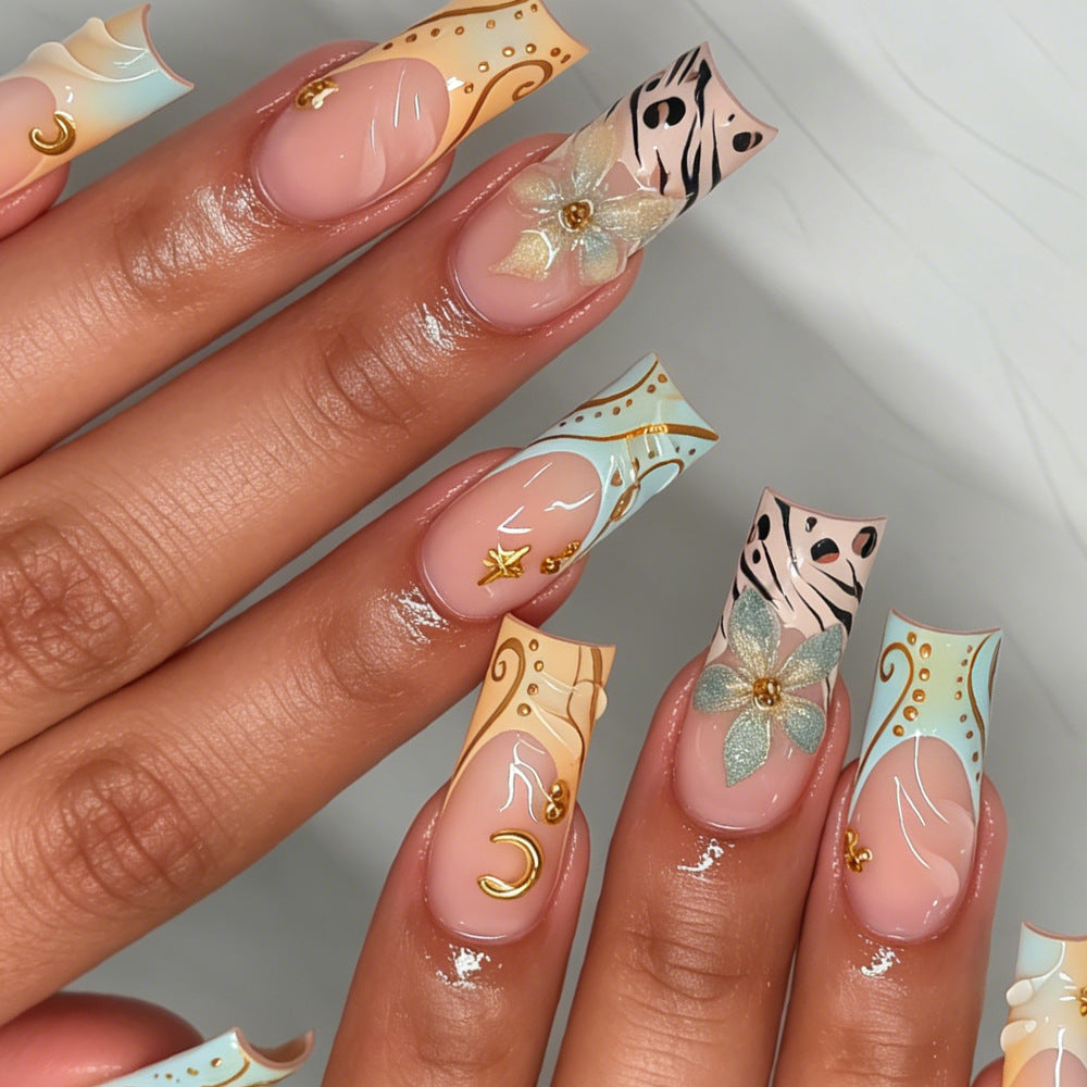 Elegantes Press-On Nagelkunst-Set Brehn