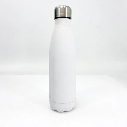 Damen stilvolle Edelstahl Trinkflasche mit rutschfester Silikonhülle Brehn