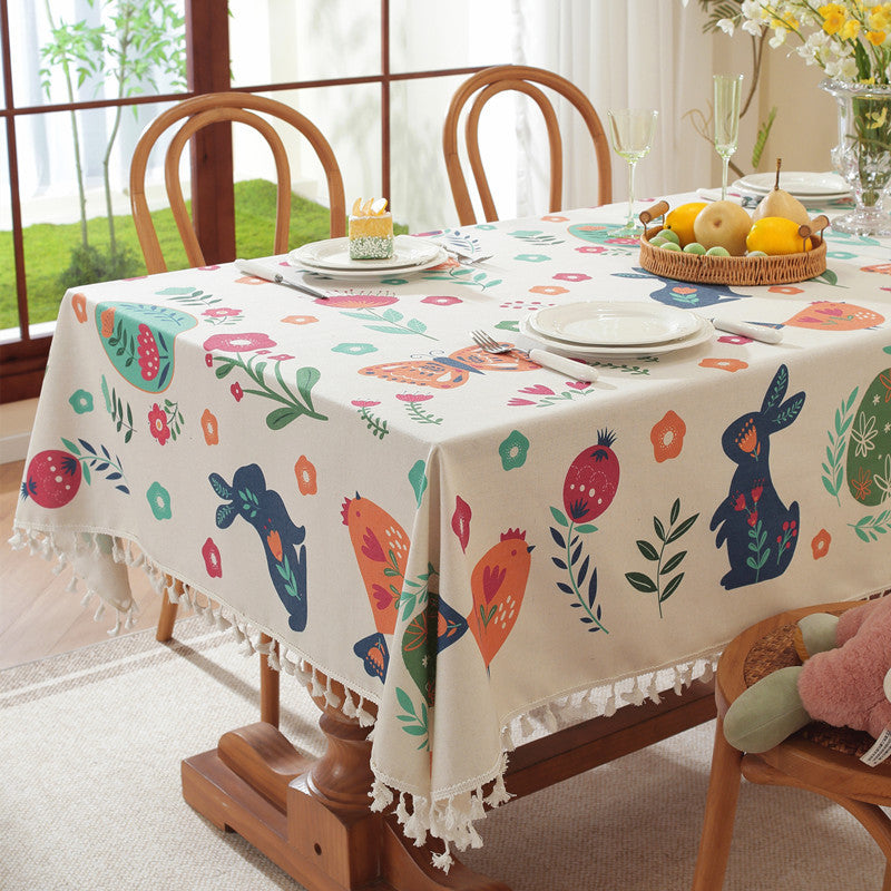 Blumenmuster Tischdecke