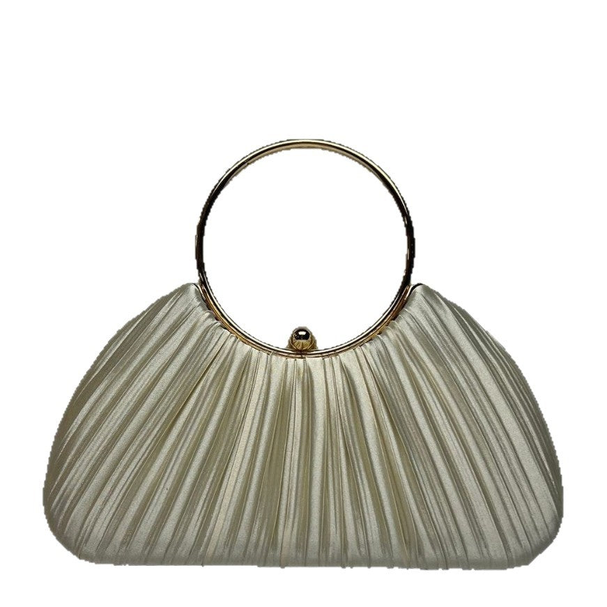Luxuriöse plissierte abendliche Clutch