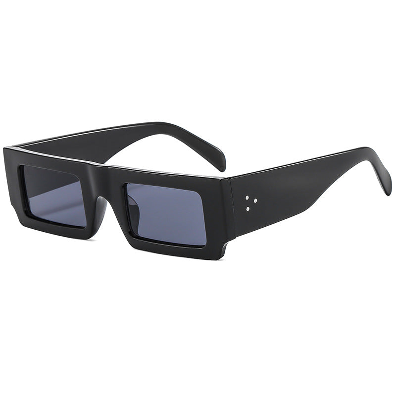 Damen statement Sonnenbrille mit quadratischem Rahmen und futuristischem Design Brehn