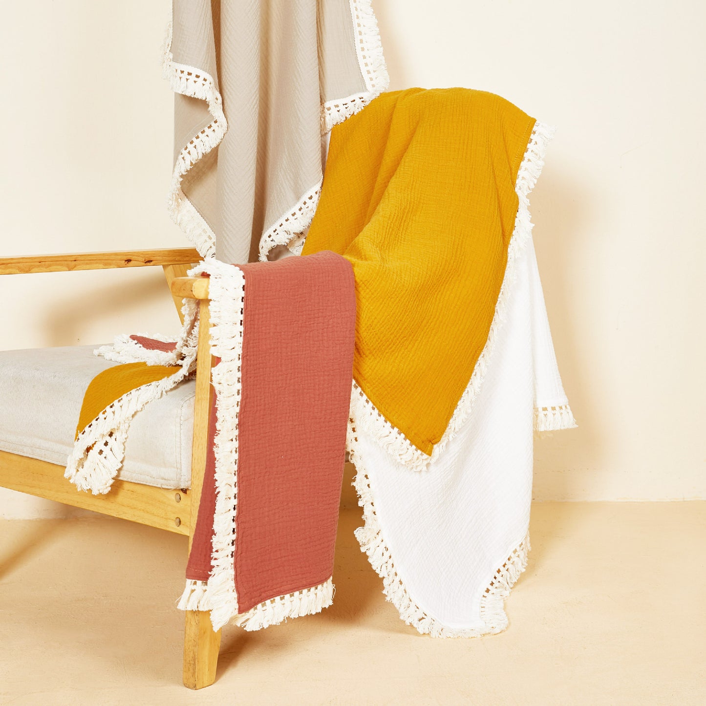 Bohemian Stil Schal Brehn