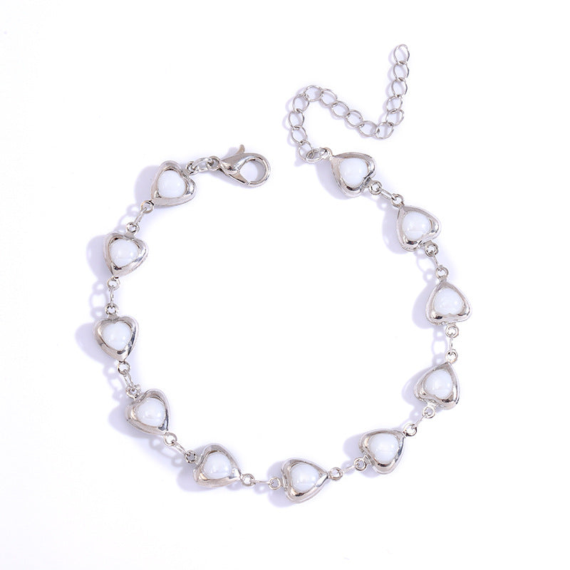Herzförmiges Link-Armbändchen Brehn