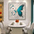 3D Schmetterling Blumen Wandkunst