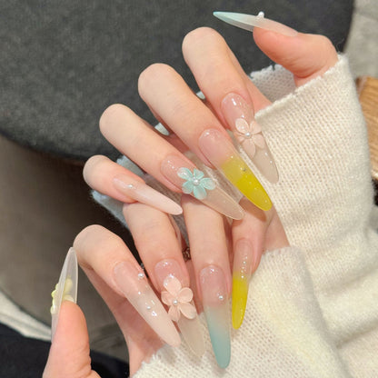 Künstlerische Stiletto Press-On Nägel