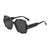 Damen Designer-Sonnenbrille mit innovativem, achteckigem Rahmen Brehn