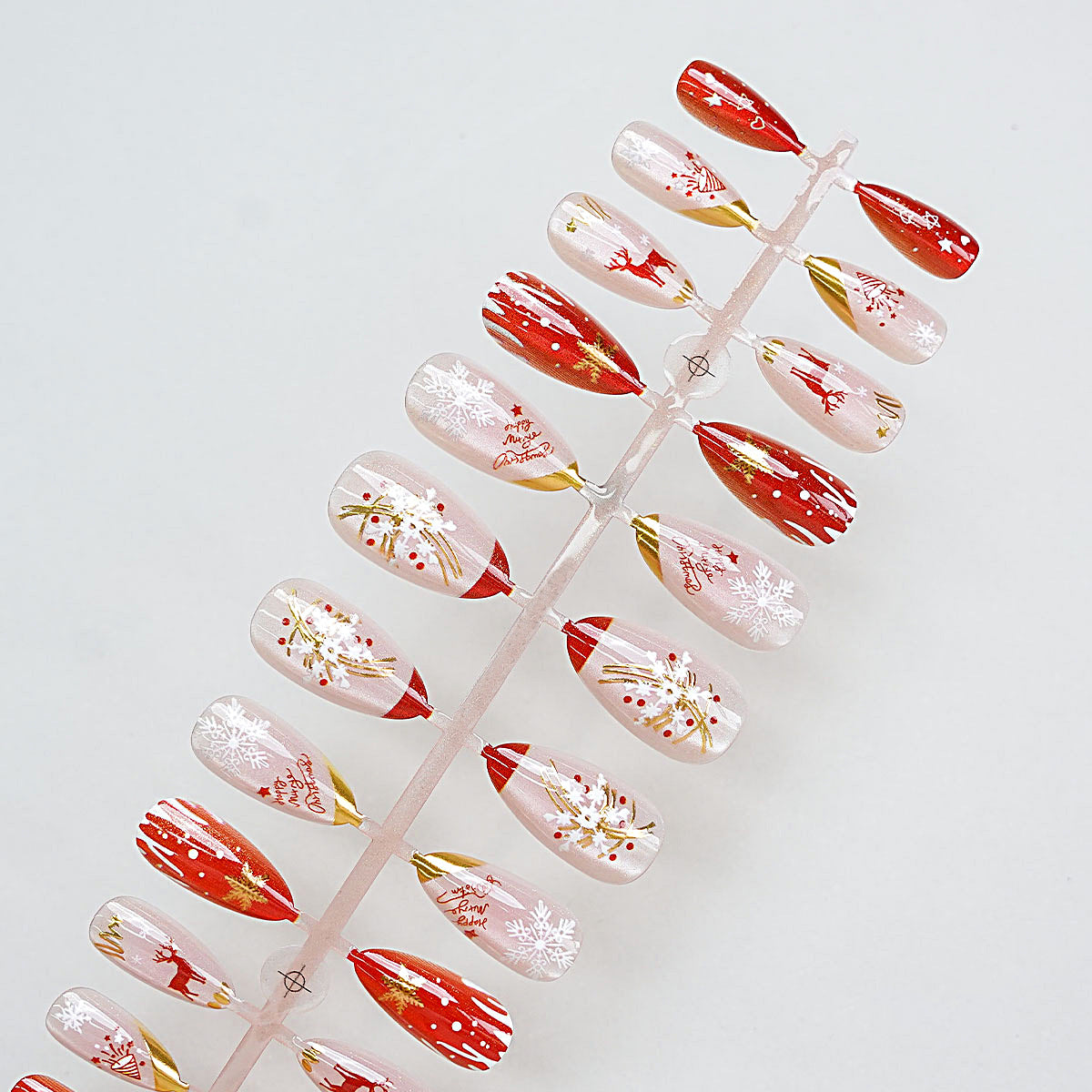 Festliches Künstlerisches Press-On Nageldesign Brehn