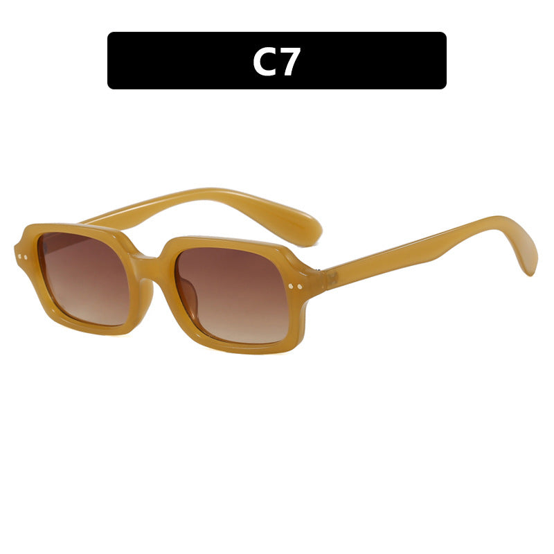 Damen stilvolle quadratische Sonnenbrille mit markanten Akzenten Brehn