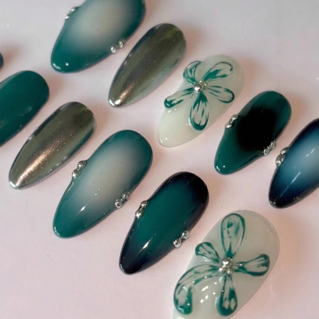 Künstlerisches Press-On Nagelkunstset Brehn