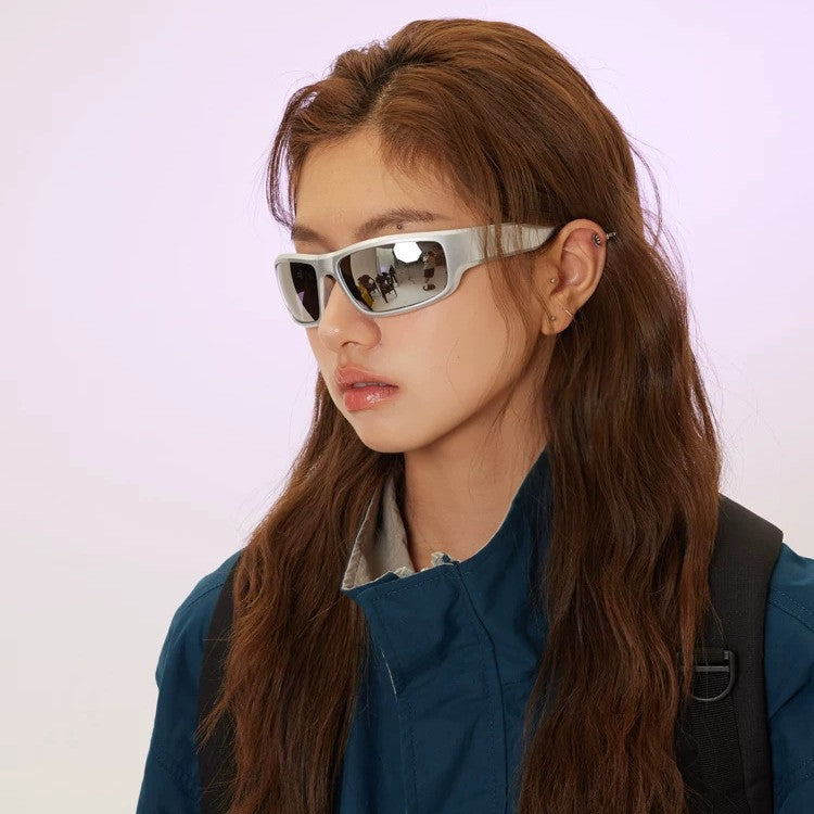 Damen Sportliche Sonnenbrille mit robustem Rahmen und polarisierten Gläsern Brehn