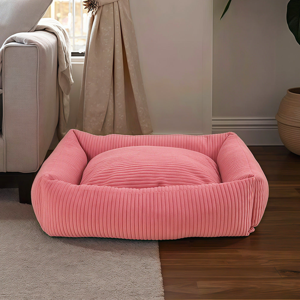 Deluxe gerippte Hundebett