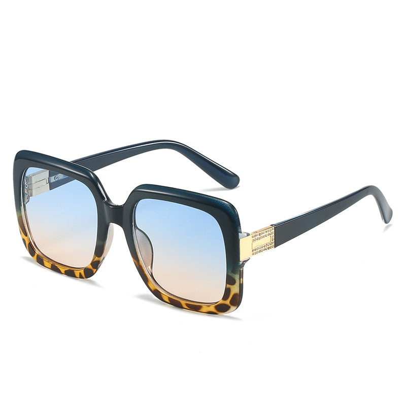Damen elegante oversized Sonnenbrille mit luxuriösen Metallakzenten Brehn