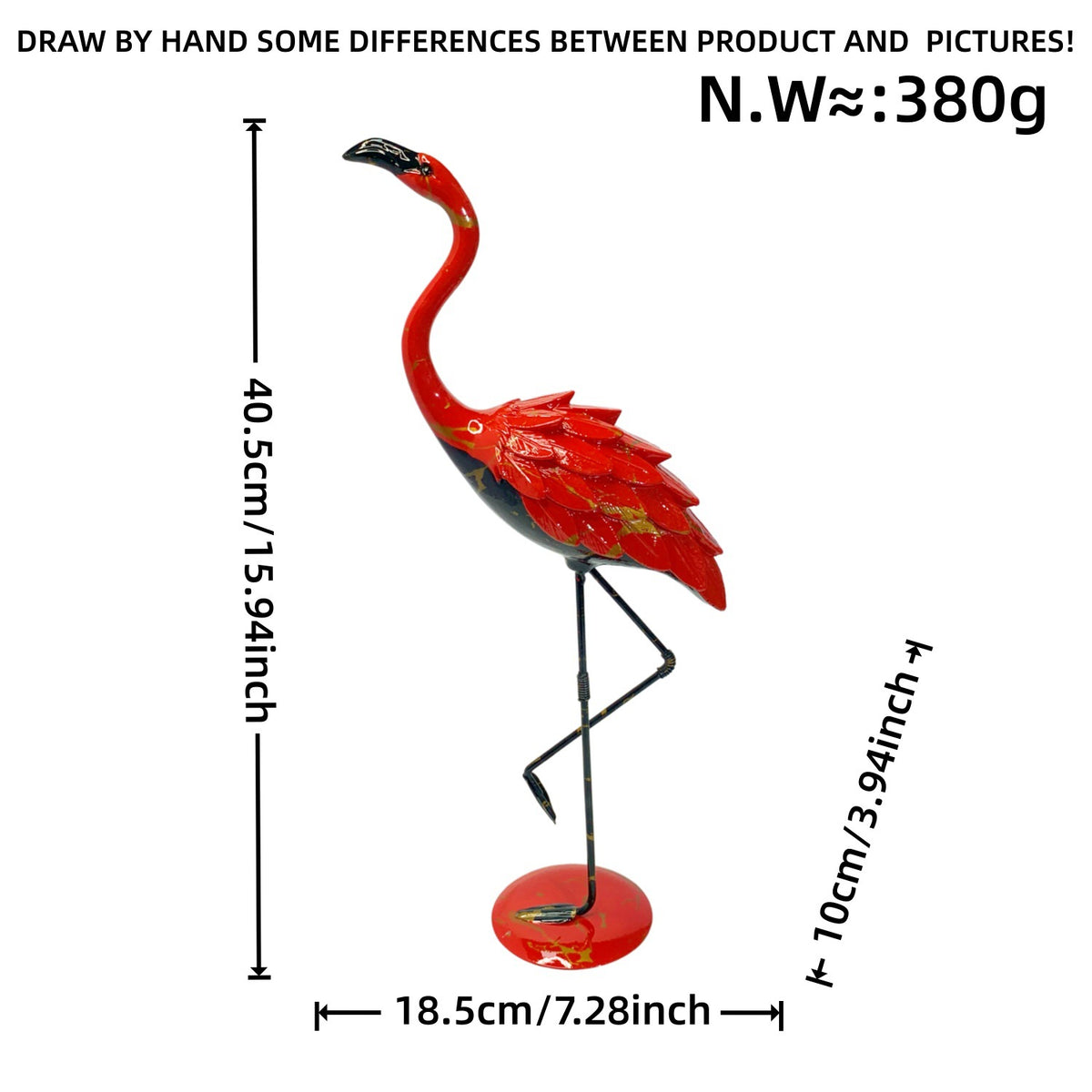 Dekorative Flamingo Skulptur Brehn