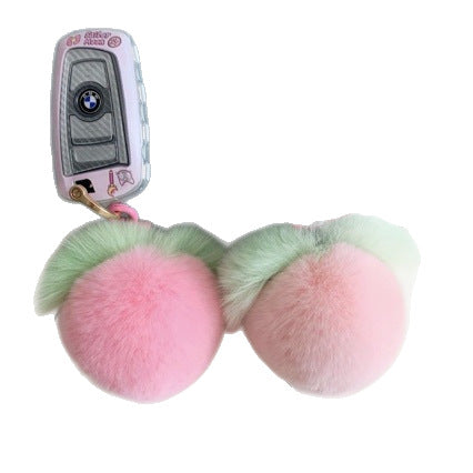 Plüsch Obst Pom Pom Schlüsselanhänger Brehn