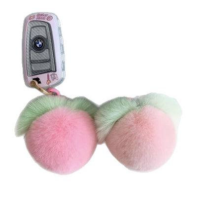 Plüsch Obst Pom Pom Schlüsselanhänger Brehn