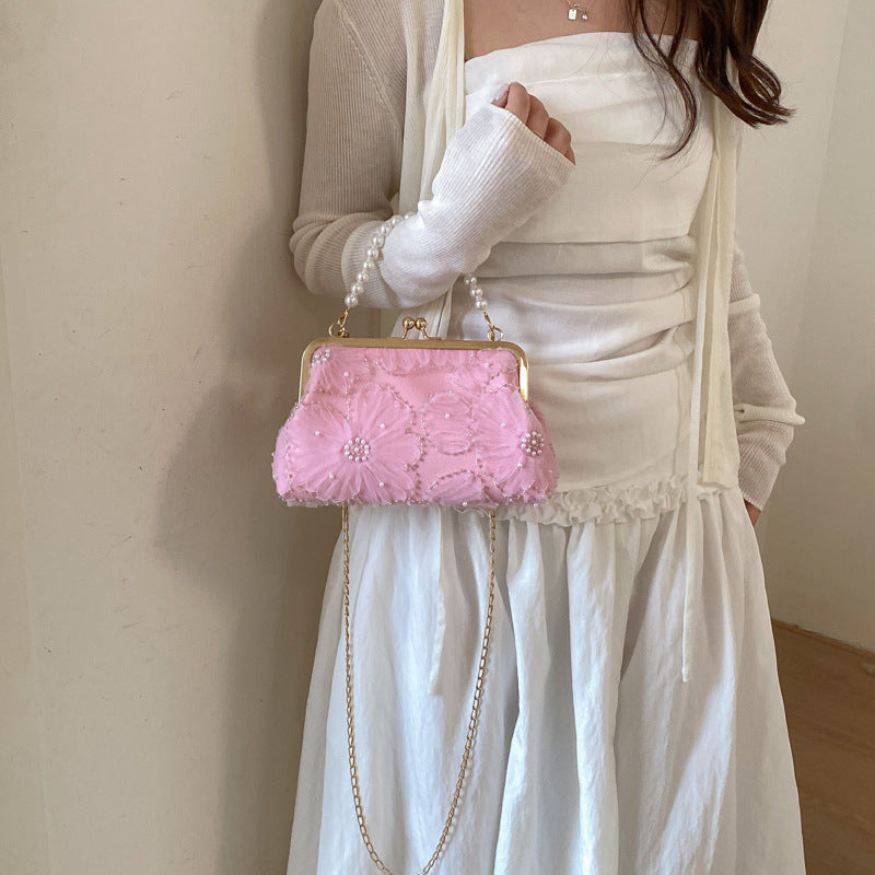 WoElegant Beadierte Abend Clutch Brehn