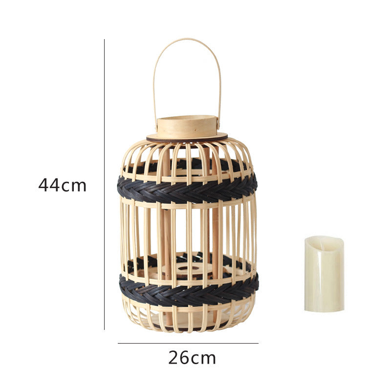 Dekorative Rattan-Laterne Brehn