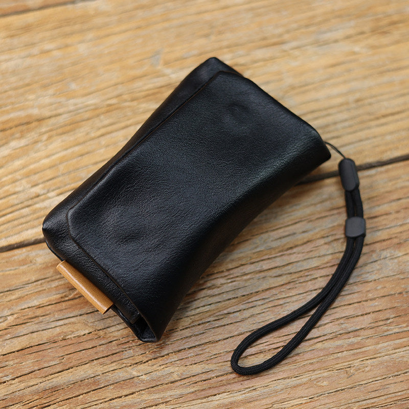 Premium Leder Reißverschluss Tasche