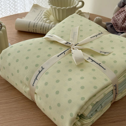 Blumenmuster Baumwolle-Leinen Bettbezug Geschenkset mit wendbarem Finish und tiefen Eckbändern