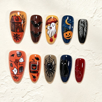Halloween-Themen Nagelkunst Design Brehn