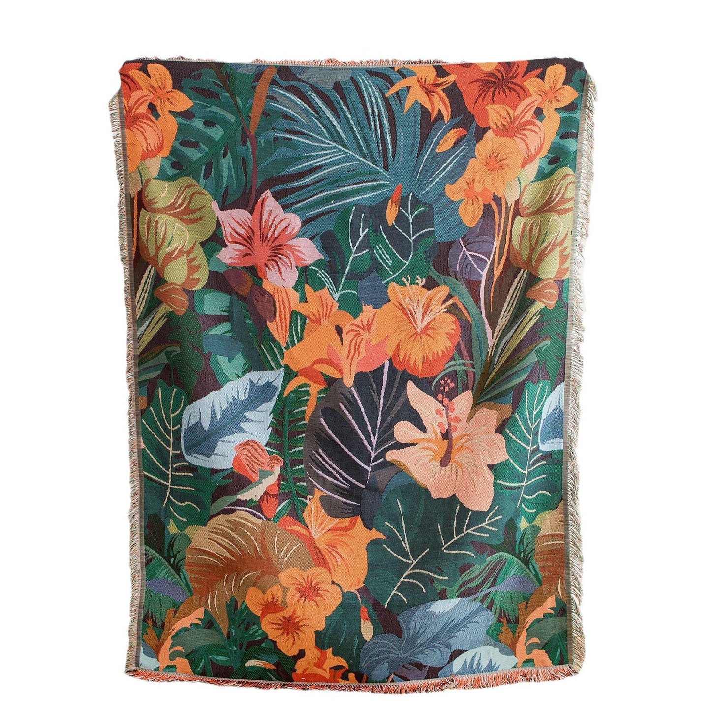 Florale Sofa-Wurfdecke