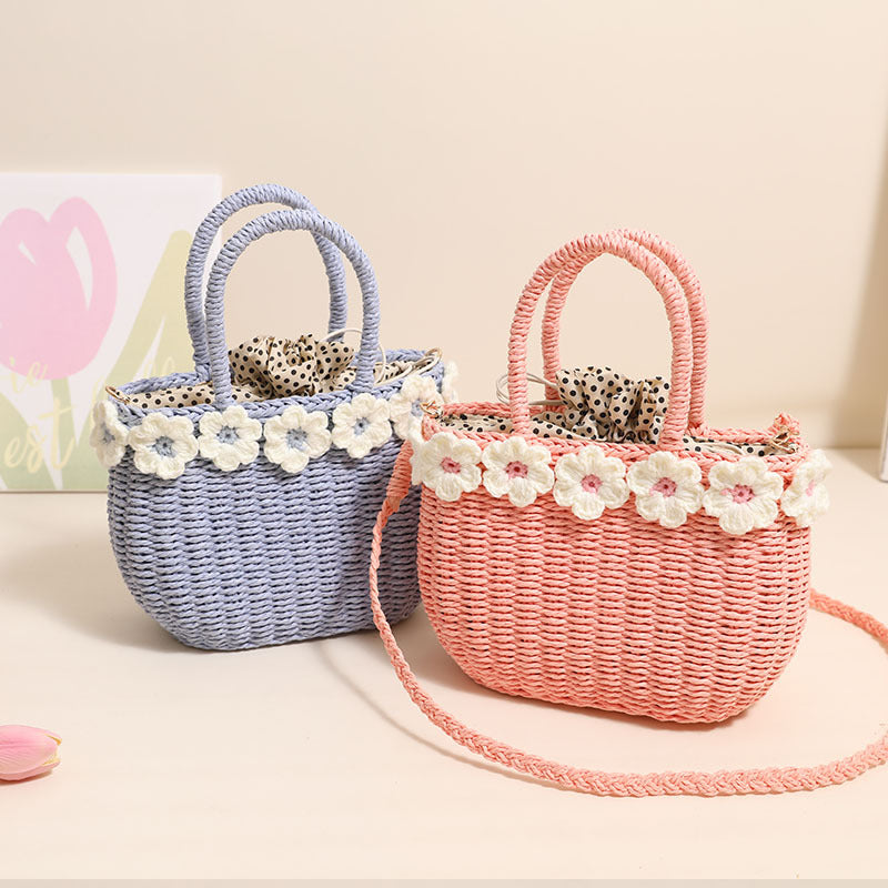 Damen Handtasche mit floralen Verzierungen Brehn