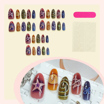 Künstlerisches Skulptiertes Nagelkunstset Brehn