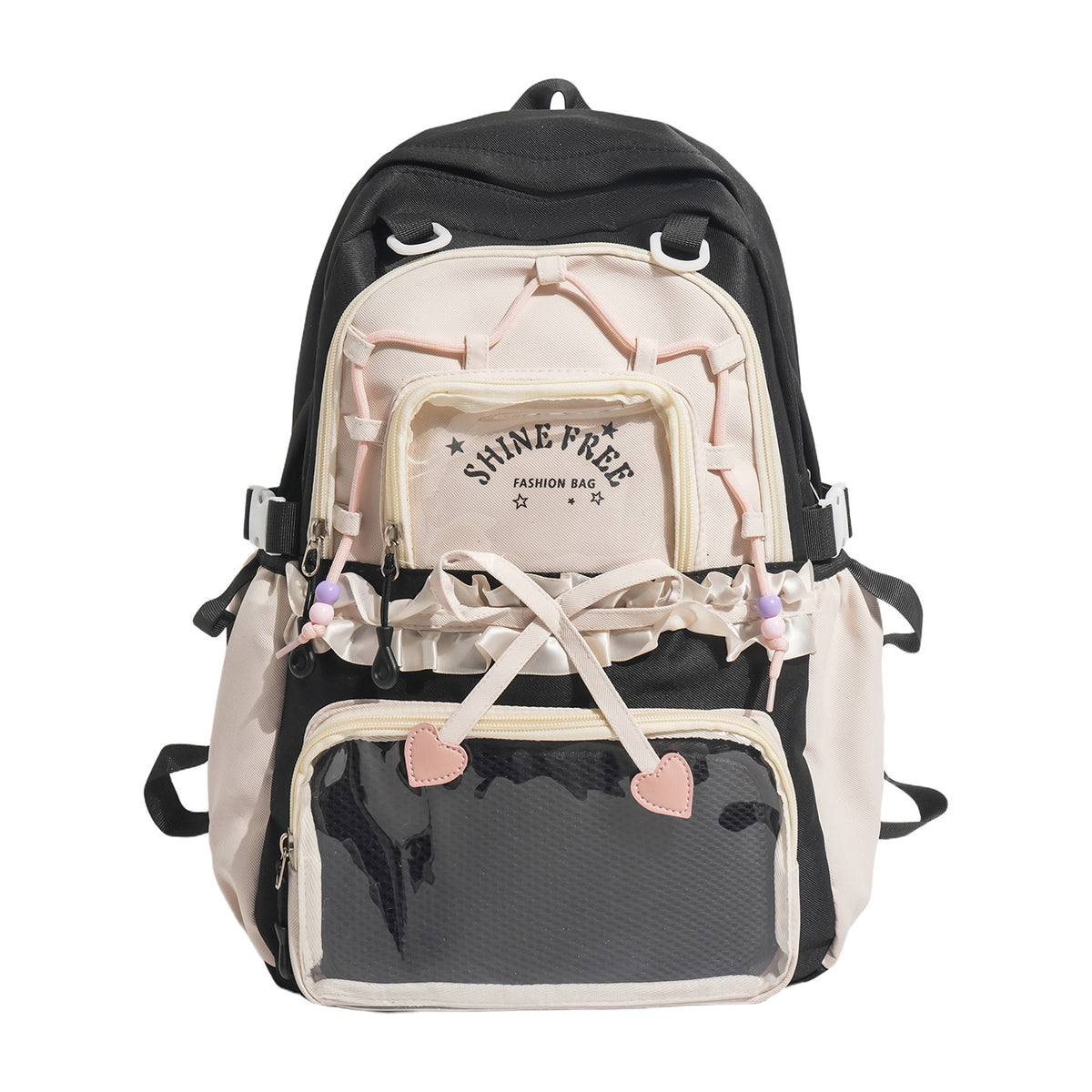 Stylische Multi-Compartment Mode Rucksack Brehn