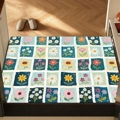 Dekorativer floraler Teppich