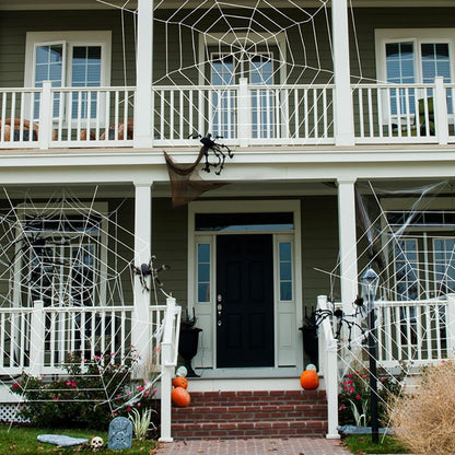Gruselige Halloween-Deko-Spinnennetz