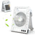 Multi-Funktions Tragbarer Ventilator mit LED-Licht Brehn