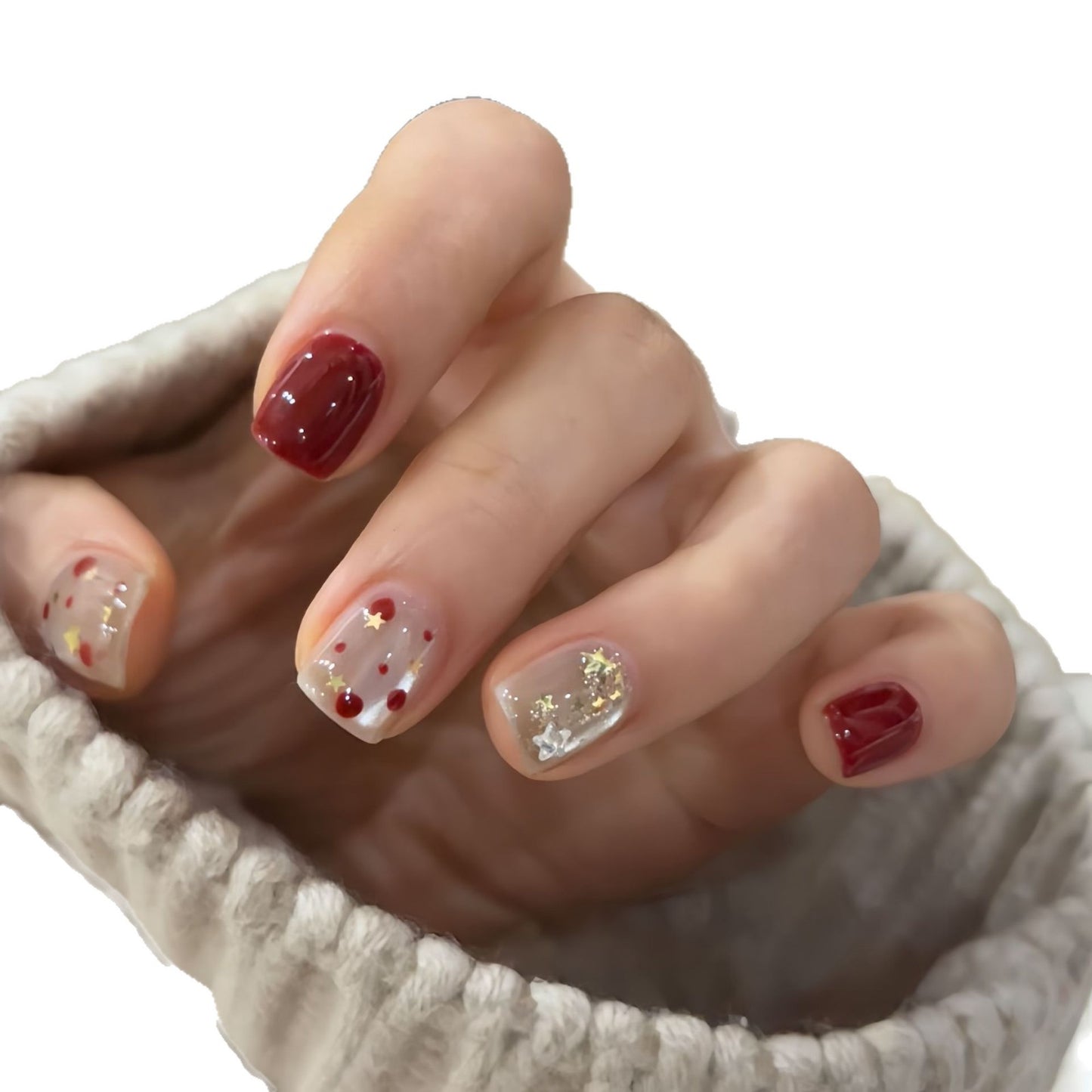 Kunstnagelset mit Funkelnden Glitzerdetails und Kreativen Motiven Brehn