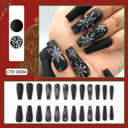 Festliches Urlaubs-Themen Press-On Nail Set Brehn