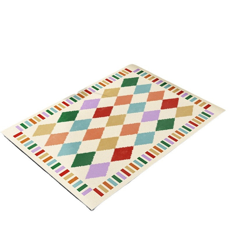 Geometrisch gemusterte Badematte Brehn