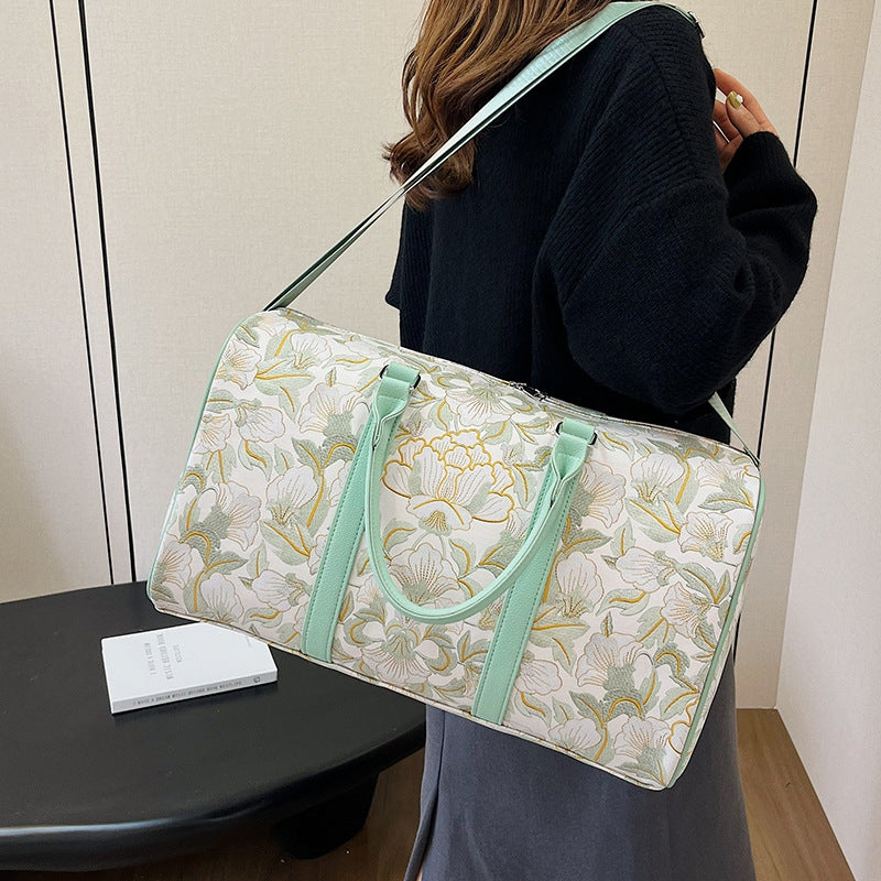 Elegante Blumenmuster Reise Duffle Bag Brehn