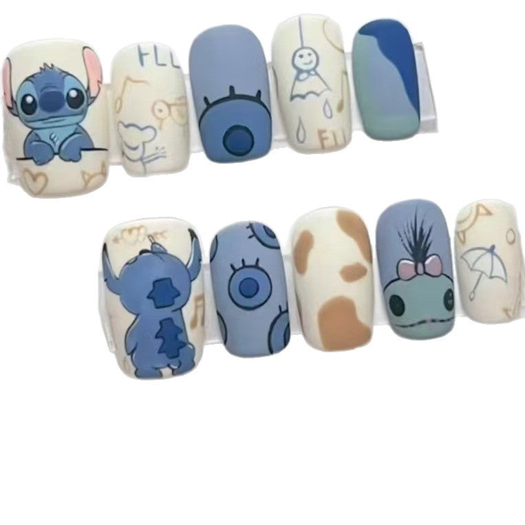 Fun Cartoon Character Press-On Nail Art Kit Brehn