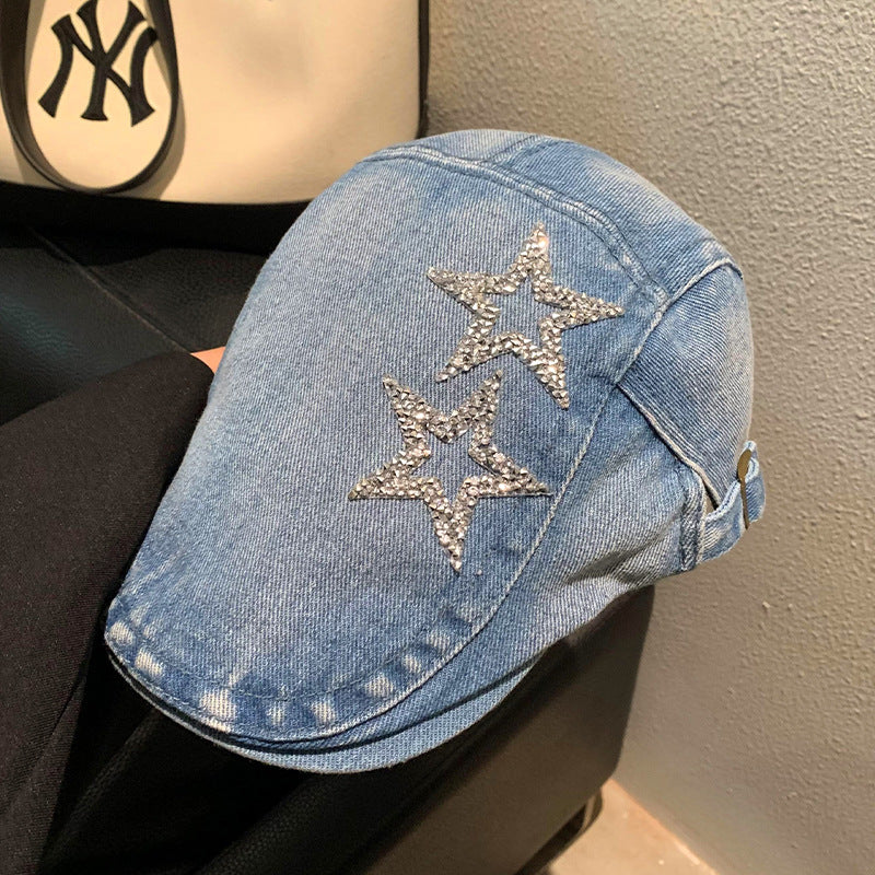 Vintage-inspirierte Denim-Cap