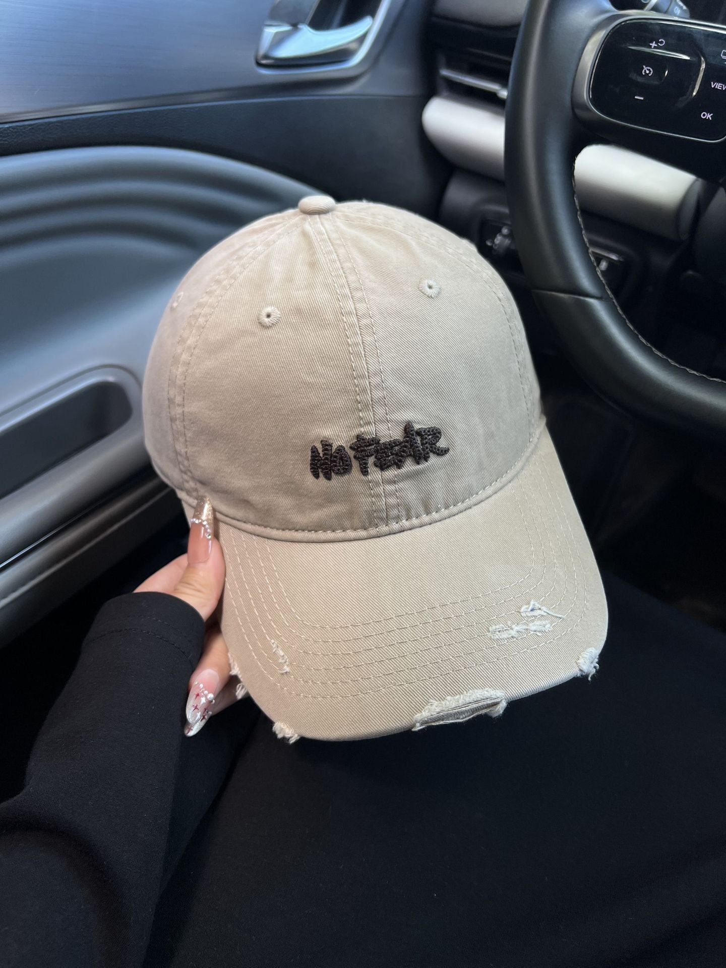 Vintage-inspirierte Baseballkappe mit Used-Look