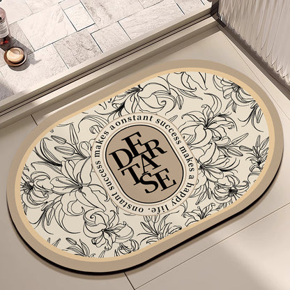 Blumenmuster Badematte Brehn