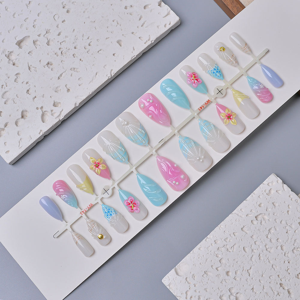 Künstlerisches Press-On Nagelset Brehn 1787294358