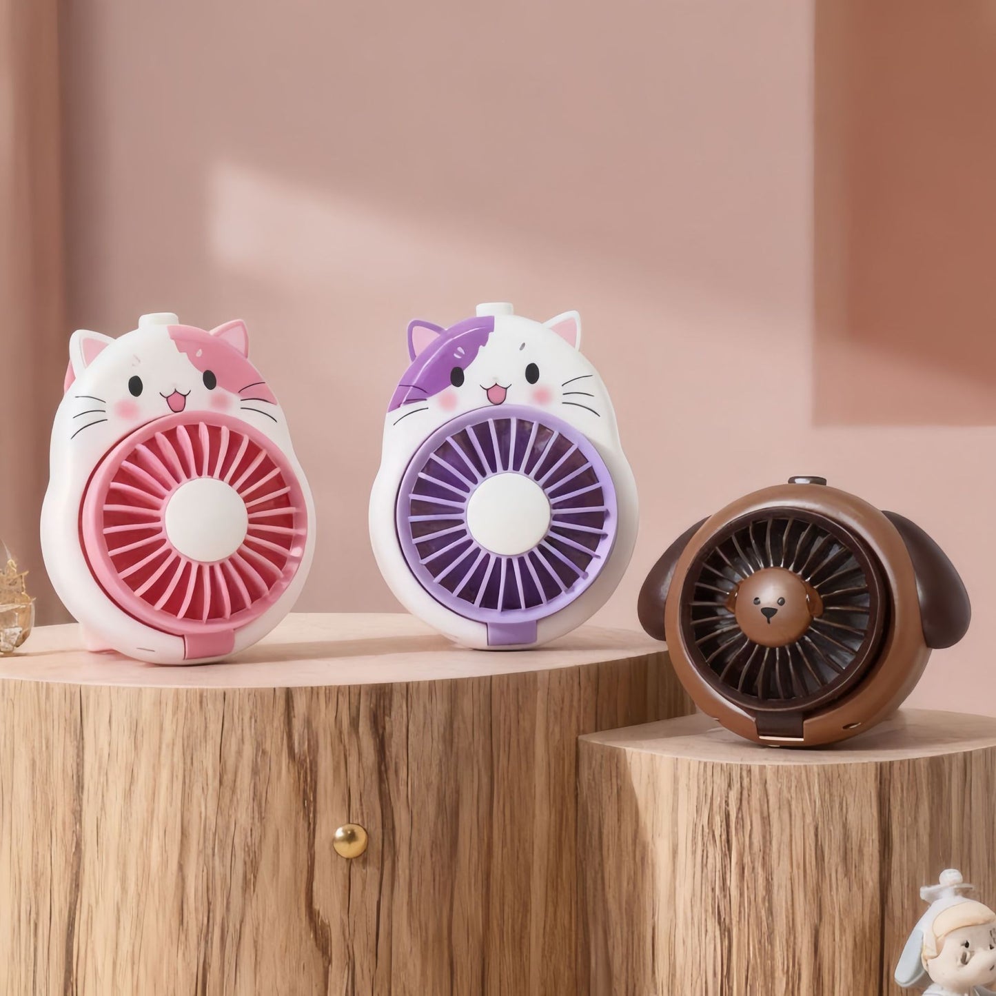 Damen Handventilator im verspielten Hundedesign Brehn