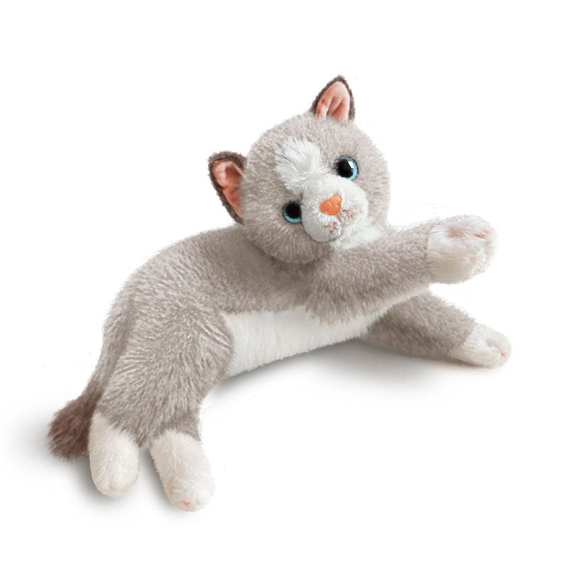 Realistische Stretch-Profil Orange Tabby Plüsch Lounger Brehn